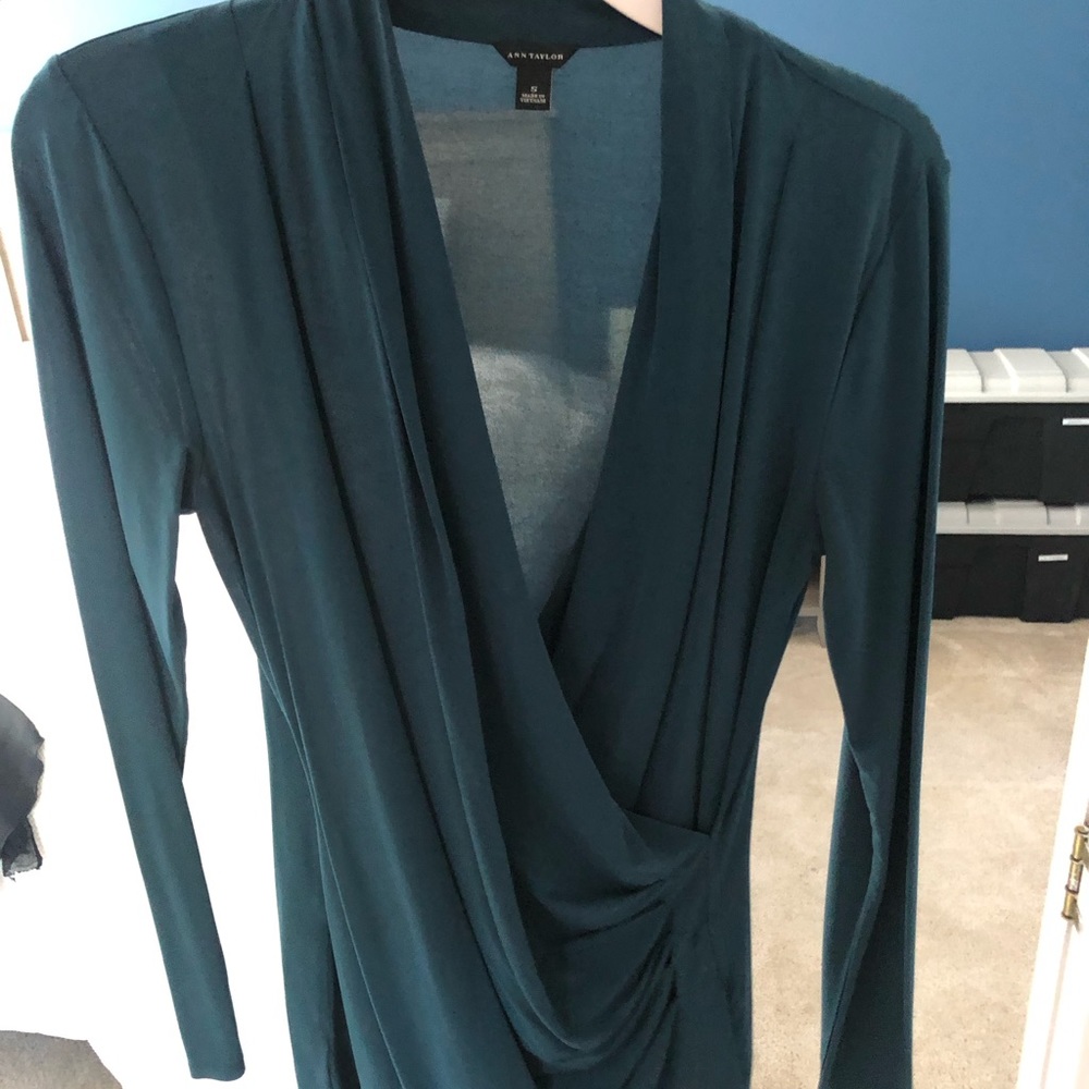 Ann Taylor Green Blouse